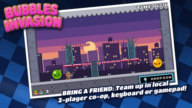Bring a friend: local 2-player co-op